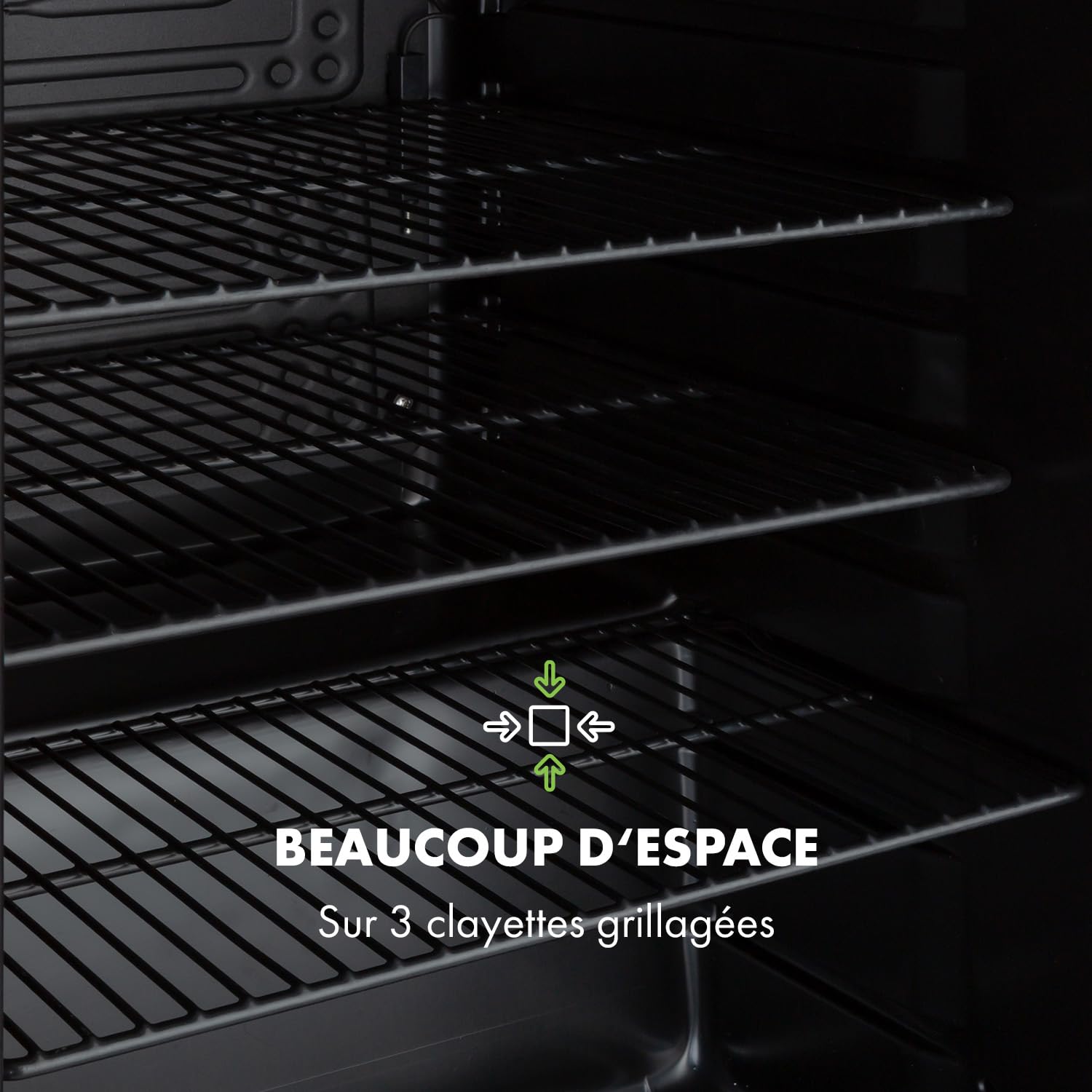 KLARSTEIN PopLife Refroidisseur de boissons - mini-bar, réfrigérateur rétro, 0-10°C, seulement 39 dB, 70 L, écologique, porte à double vitrage, design rétro, noir