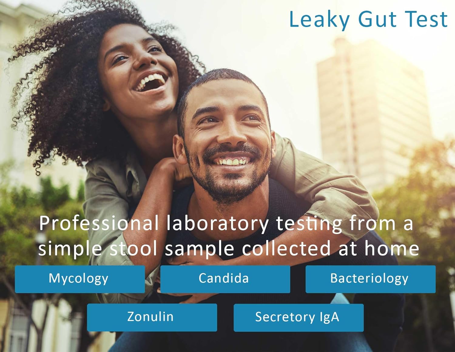 Leaky Gut Complete Stool Test – Determine Leaky Gut Syndrome, Candida & Gut Flora Imbalances – Measures Secretory IGA & Zonulin