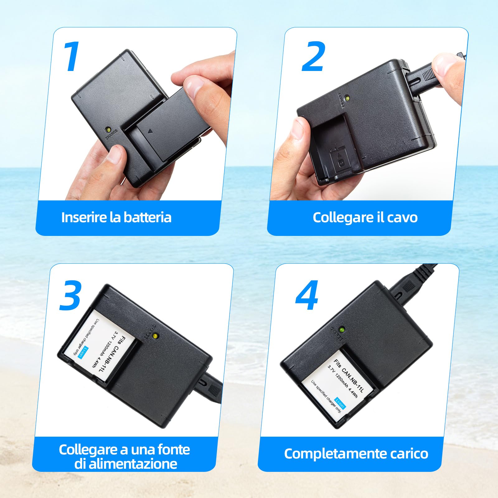 NP-BG1 NP-FG1 Caricabatterie compatibile con Sony DSC-W100 W120 W150 W220 W80, DSC-T20 T25 T100, DSC-H3 H7 H9 H10 H20 DSC-H50 H55 H70, DSC-HX9V HX5V HX7V