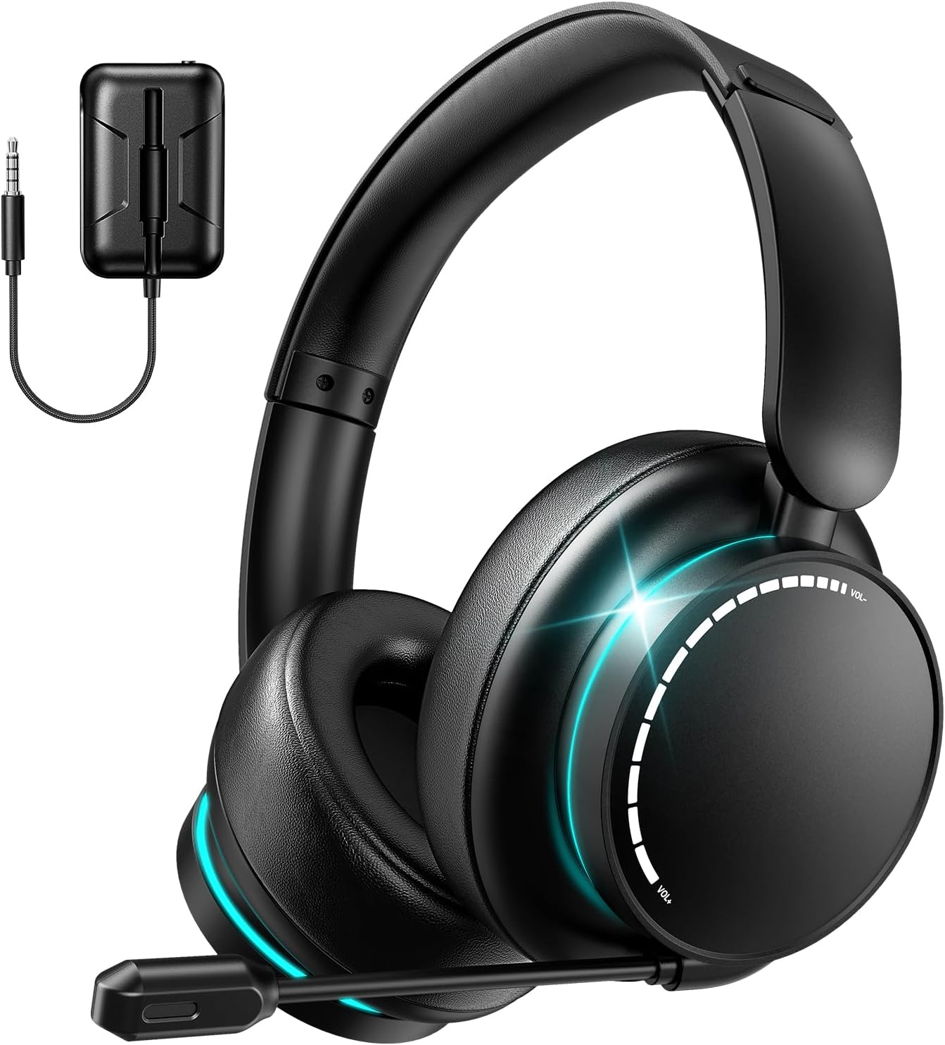YPBDAN MD33 Wireless Gaming Headset for Xbox Series X|S, Xbox One, PS5, PC – 60H Playtime Bluetooth Headphones with Noise Canceling Mic, 3D Surround