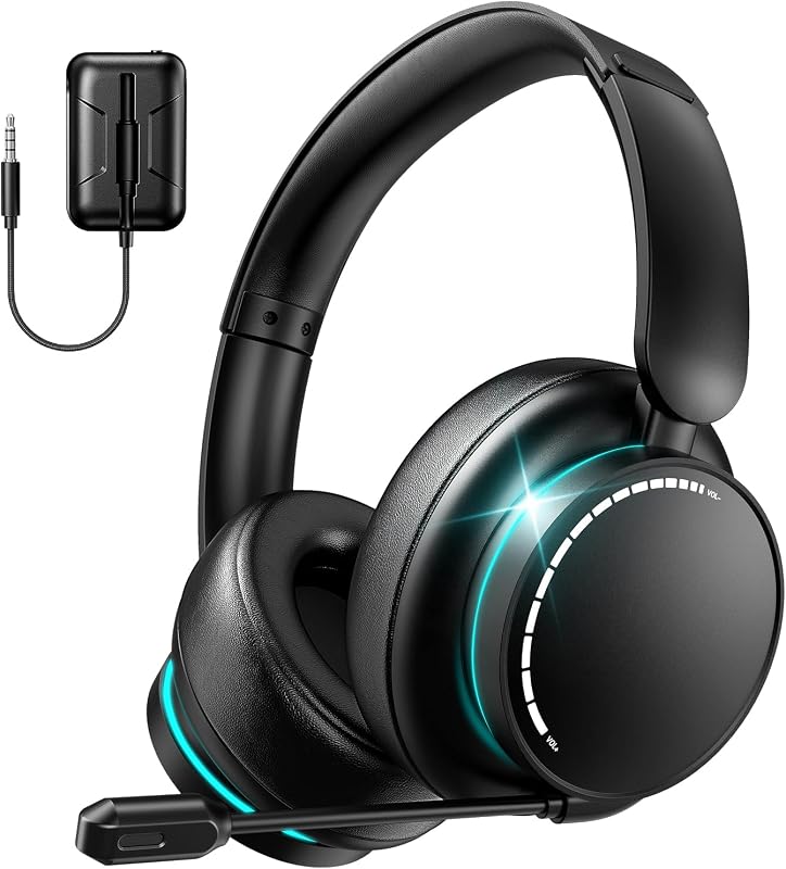 MD33 Wireless Gaming Headset with Mic for Xbox Series X|S Xbox One PS5 PC | 60H Playtime, Bluetooth Headphones with Low Latency, 3D Surround Sound, Noise Canceling Mic