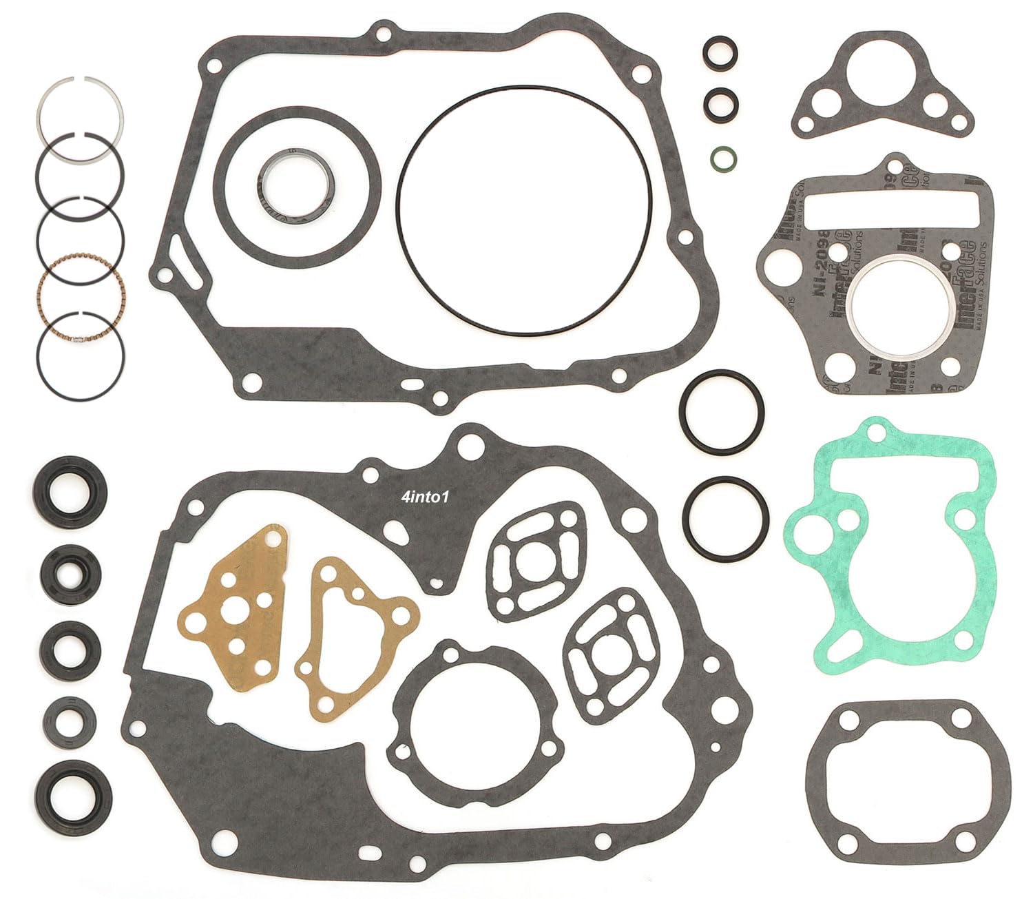 Engine Rebuild Kit - Fits Honda Z50A - 1968-1978 - w/Piston Rings + Oil Seal Kit