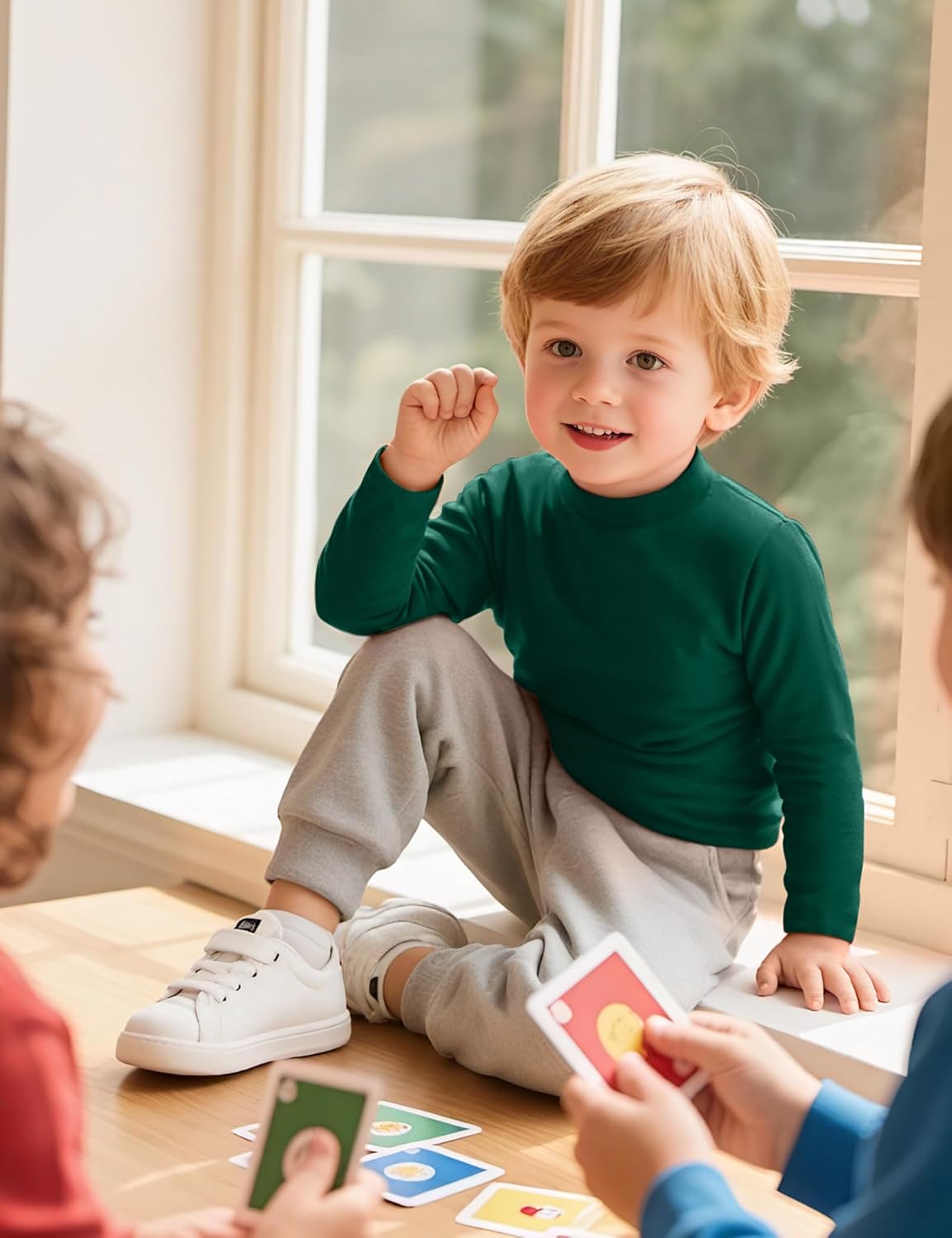 Toddler Boy Turtleneck T-Shirt Baby Boys Thermal Long Sleeve Shirt Cotton Tee Tops Size 18M-5T - Image 6