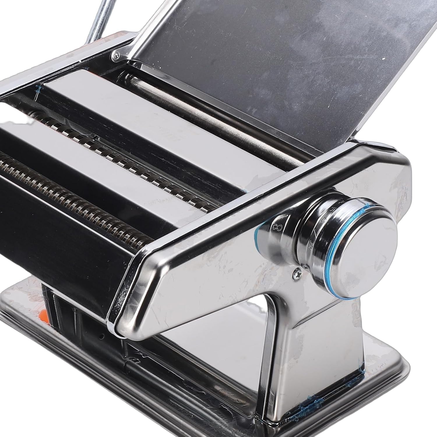 Adjustable Pasta Maker, Stainless Steel Manual Noodle Maker with Hand Crank for Homemade Spaghetti, Lasagna, Dumpling Skin