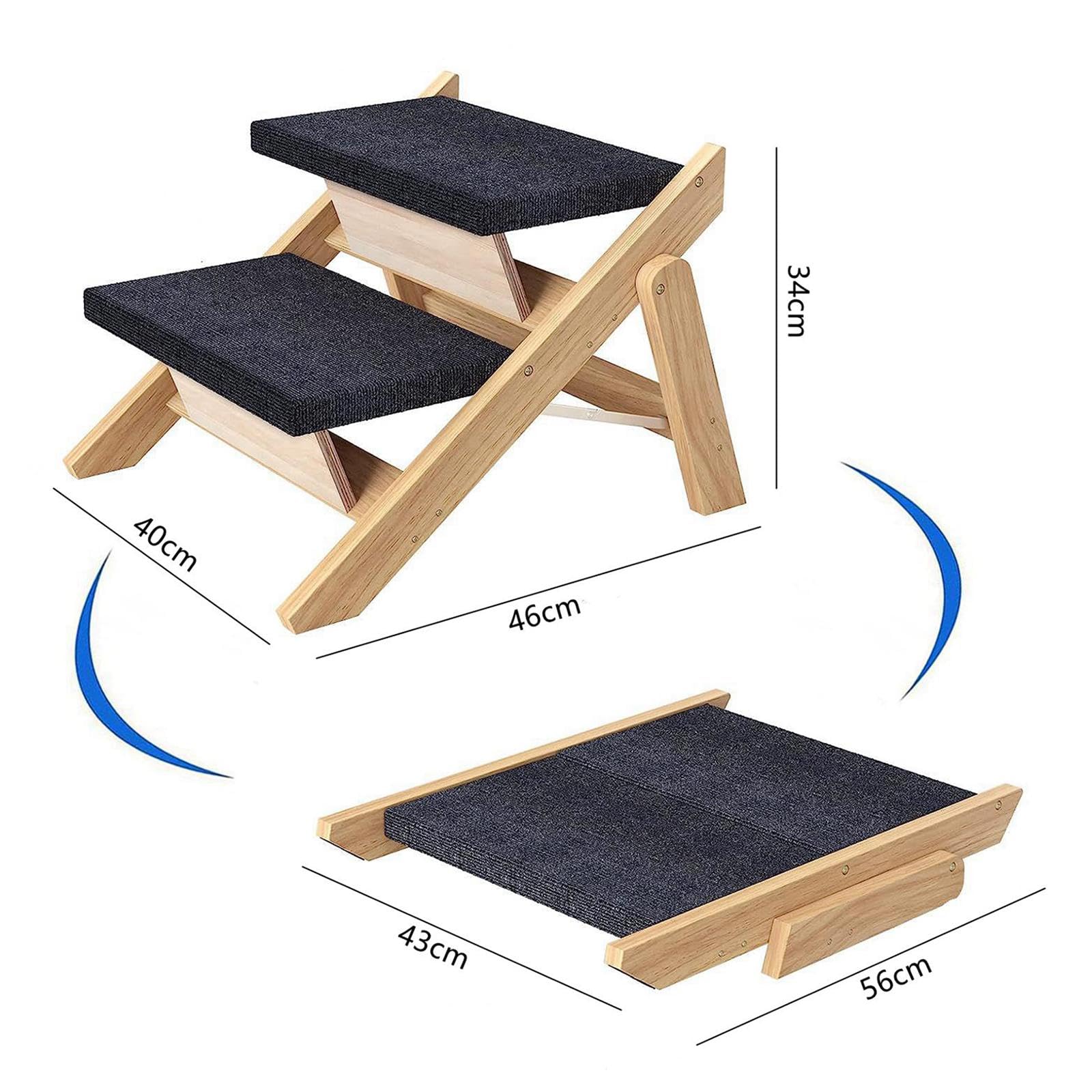 Klappbare Hunderampe, Tragbare Hundetreppe Für Sofa, 2-stufige Couch