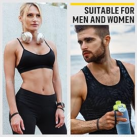 12 Pieces Rubber Bracelets, Solid Color Silicone Wristbands, Multi-Pack Blank Wristbands Bracelets for Events Rubber Bands Party (Black)