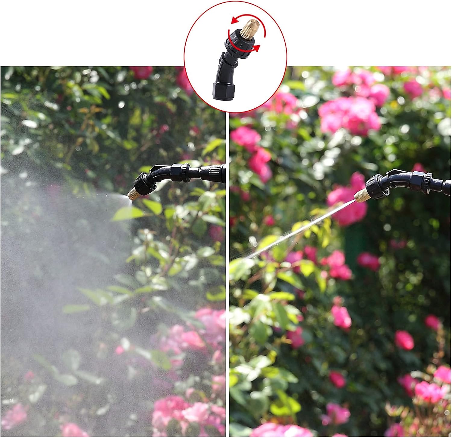 Solid Brass Nozzle, Cone-shaped Adjustable Nozzle, Direct Atomization of Two Models, Suitable for Knapsack Sprayer, Garden Spray, Agricultural Greenhouse Spray Equipment, etc.