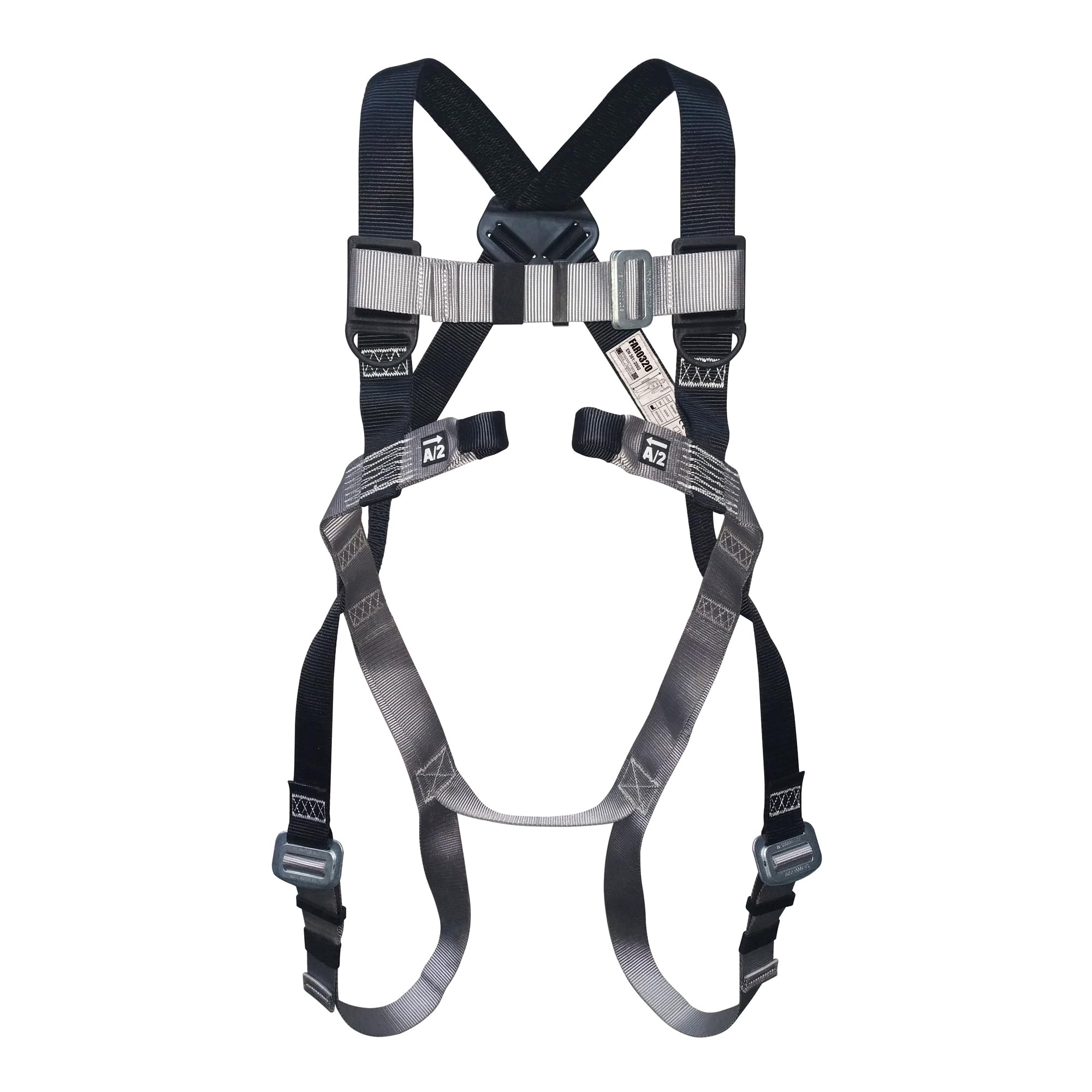 JSP Martcare® Kit Single Fall Arrest with 2-Point Harness + 1.5m Single Fall Arrest Lanyard, Black - Image 2