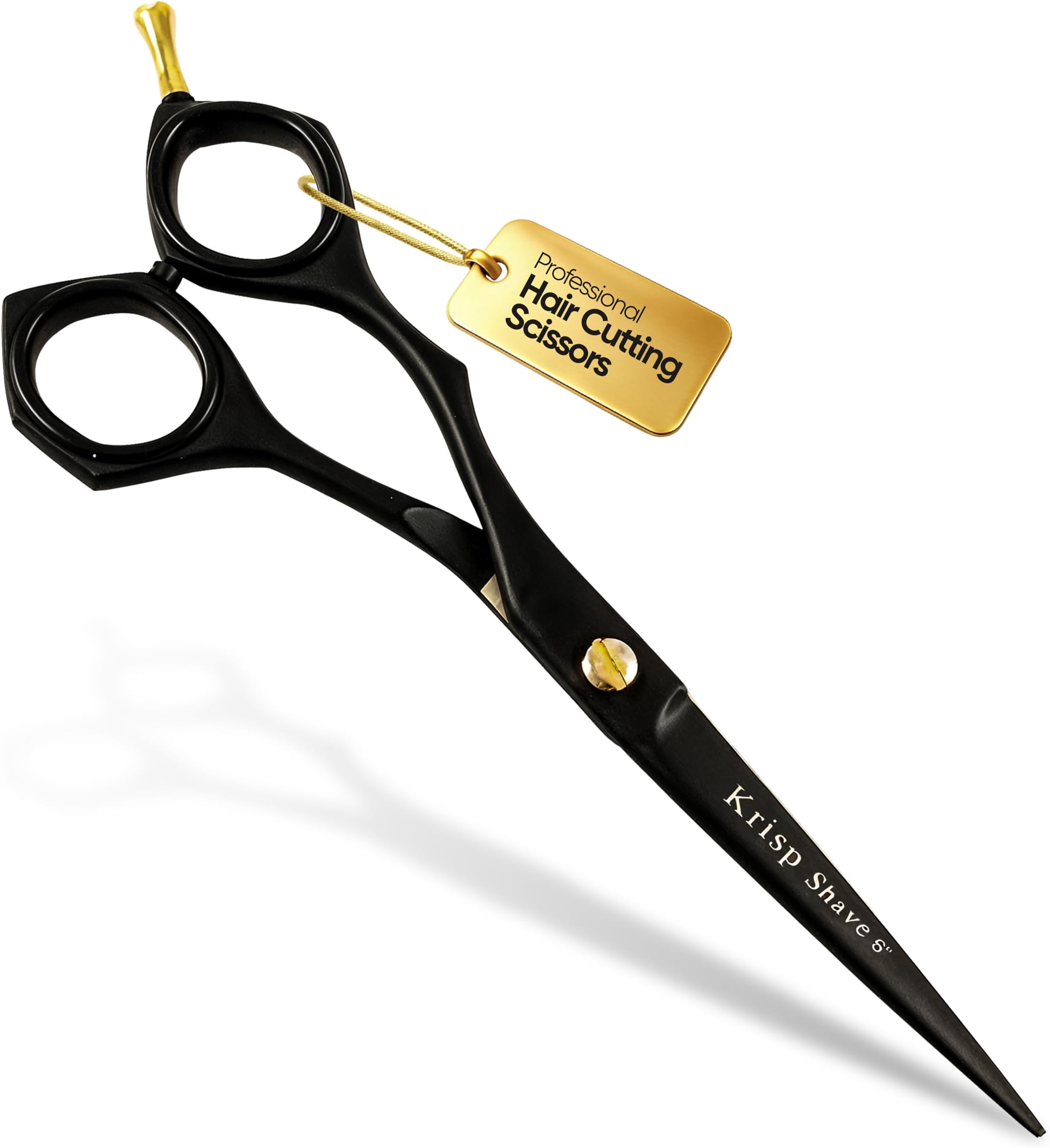Professional Hair Cutting Scissors - Japanese Stainless Steel Barber Salon Quality Scissor (6 Inch) - Shears for Men's Beard Mustache Women Kids Pets Haircut All Purpose Shear
