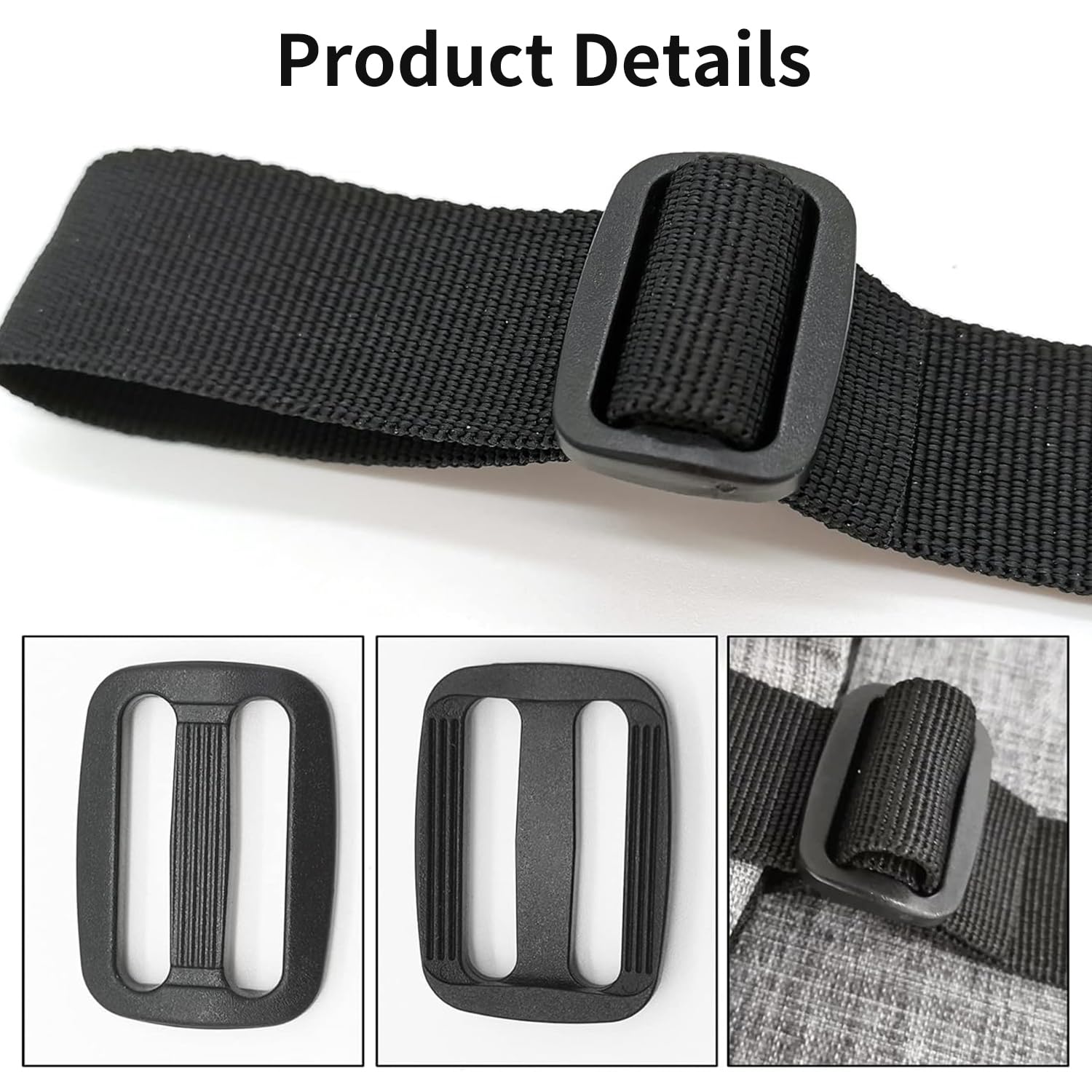 3 Cinghie Pettorali Per Zaino Bambini - Regolabili Antiscivolo (Blu, Rosa, Nero) - Foto 8