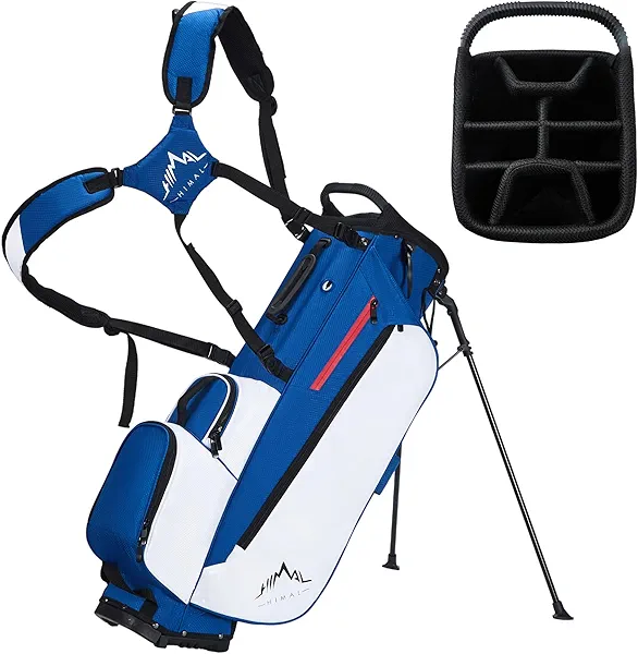 UNIHIMAL Golf Stand Bag with 8 Way Top Dividers, Golf Bags for Men Women, Lightweight Club Bags with Multiple Pockets, Dual Straps