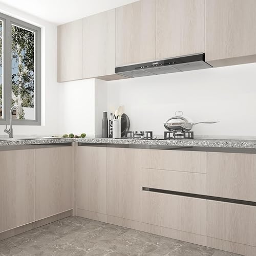 Miniatura 4 de TOTIO Papel de contacto de grano de madera blanquecino, rollo de papel tapiz texturizado de roble, rollo de papel tapiz de despegar y pegar, 16 x