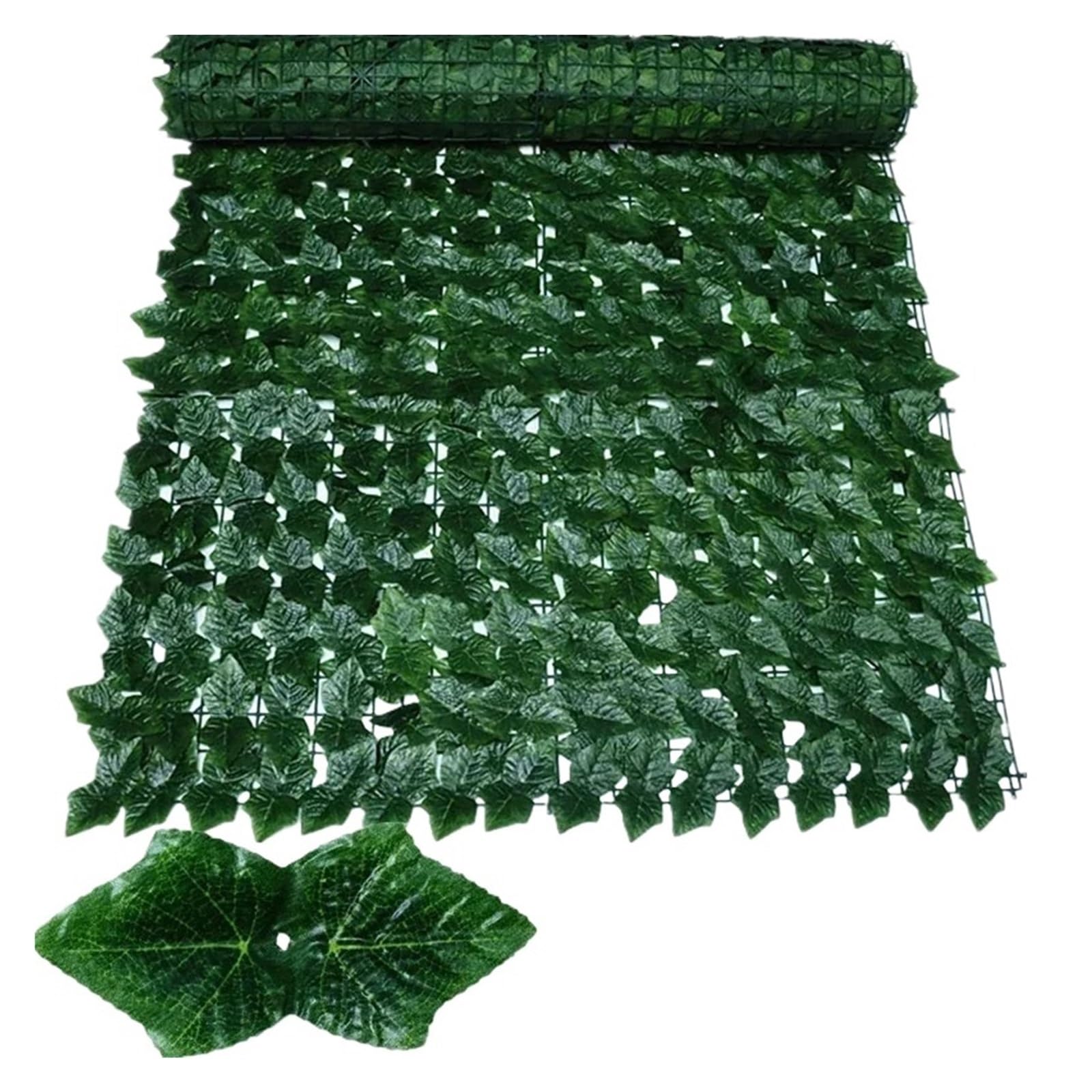 Artificial Leaf Privacy Fence Screen Fake Hedge Panels Balcony Ivy Leaves for Wall Garden Patio Decor(WL-CY-PT,50X300CM)