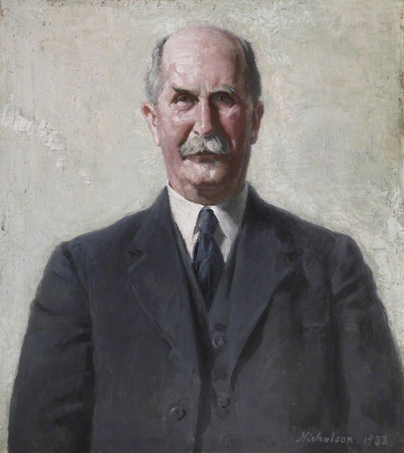 POSTERIIk Vintage Classic Picture Landscape Artwork Sir William Henry Bragg William Portrait Canvas Painting for Office Home Decor 60x90cm