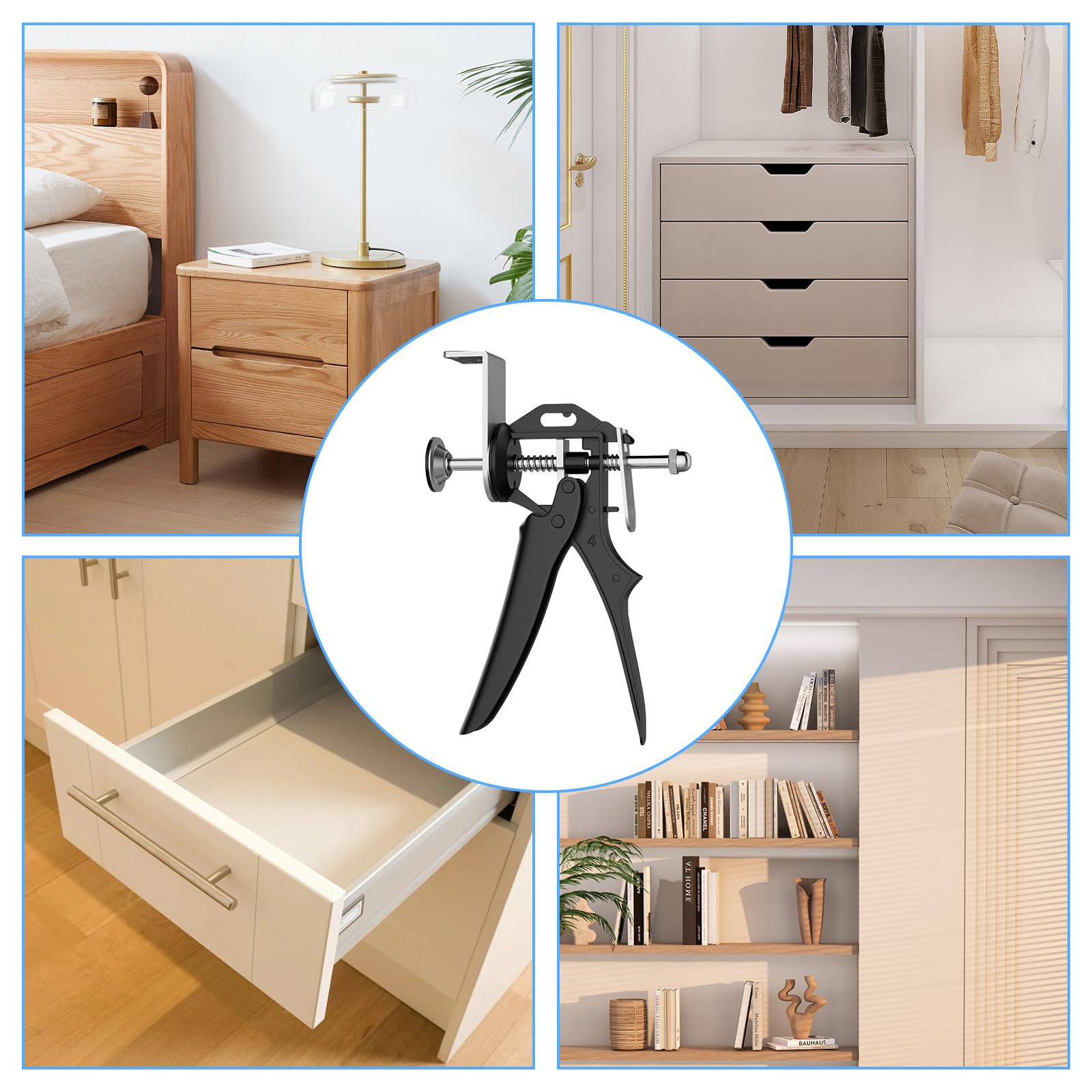 Abrazadera Rápida Para Cajón, 2PCS Abrazaderas De Instalación Frontal De Cajón Clips De Fijación De Acero Inoxidable Clips De Fijación De Abrazadera De Doble Capa En Forma De L Para Muebles
