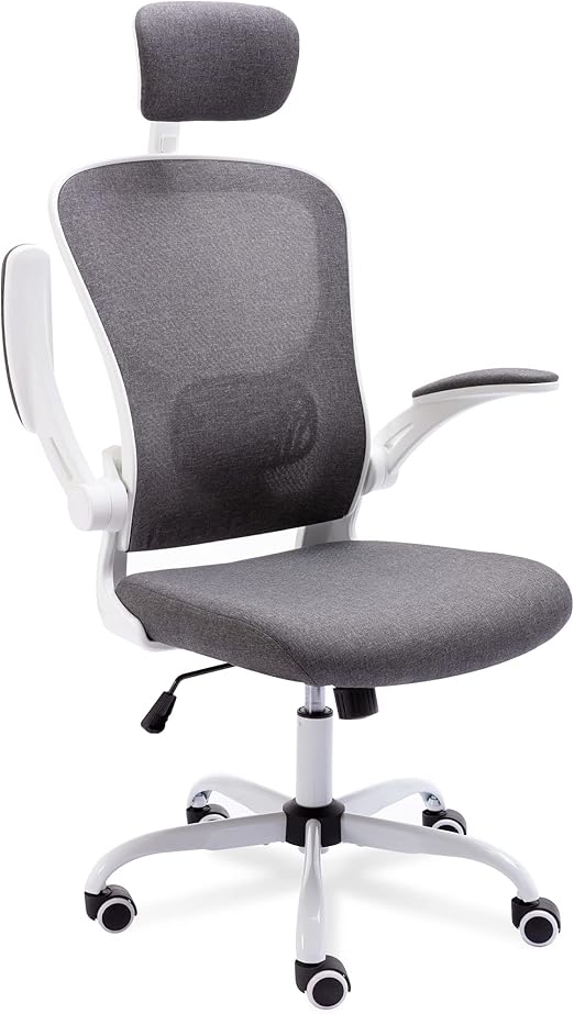 Bonzy Home Desk Chair with Flipup Armrest and Headrest, Office Chairs