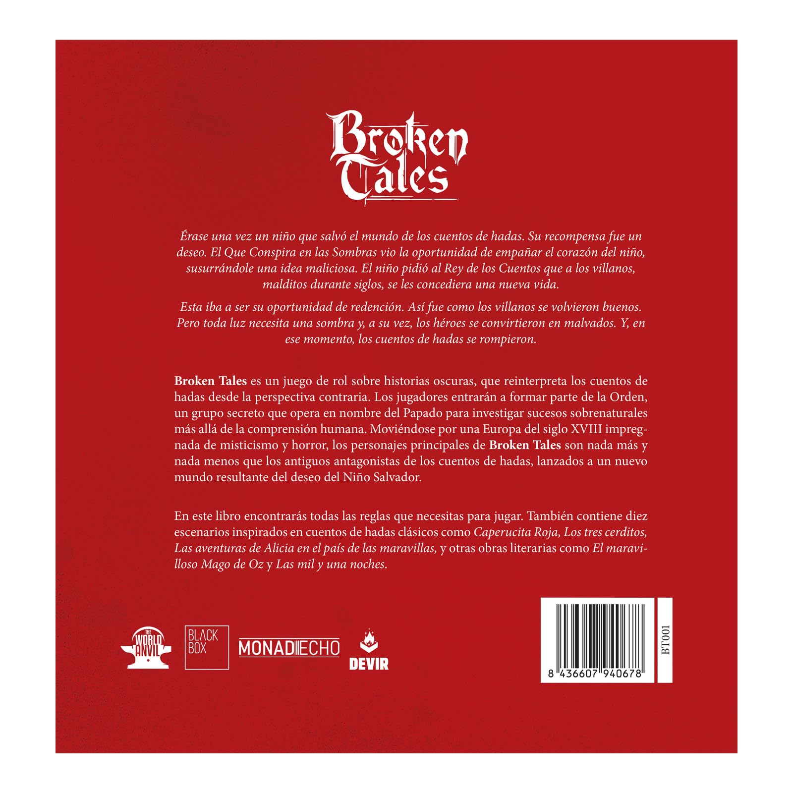 Devir - Broken Tales, Juego de Rol, Libro de Rol (BTBASICO)