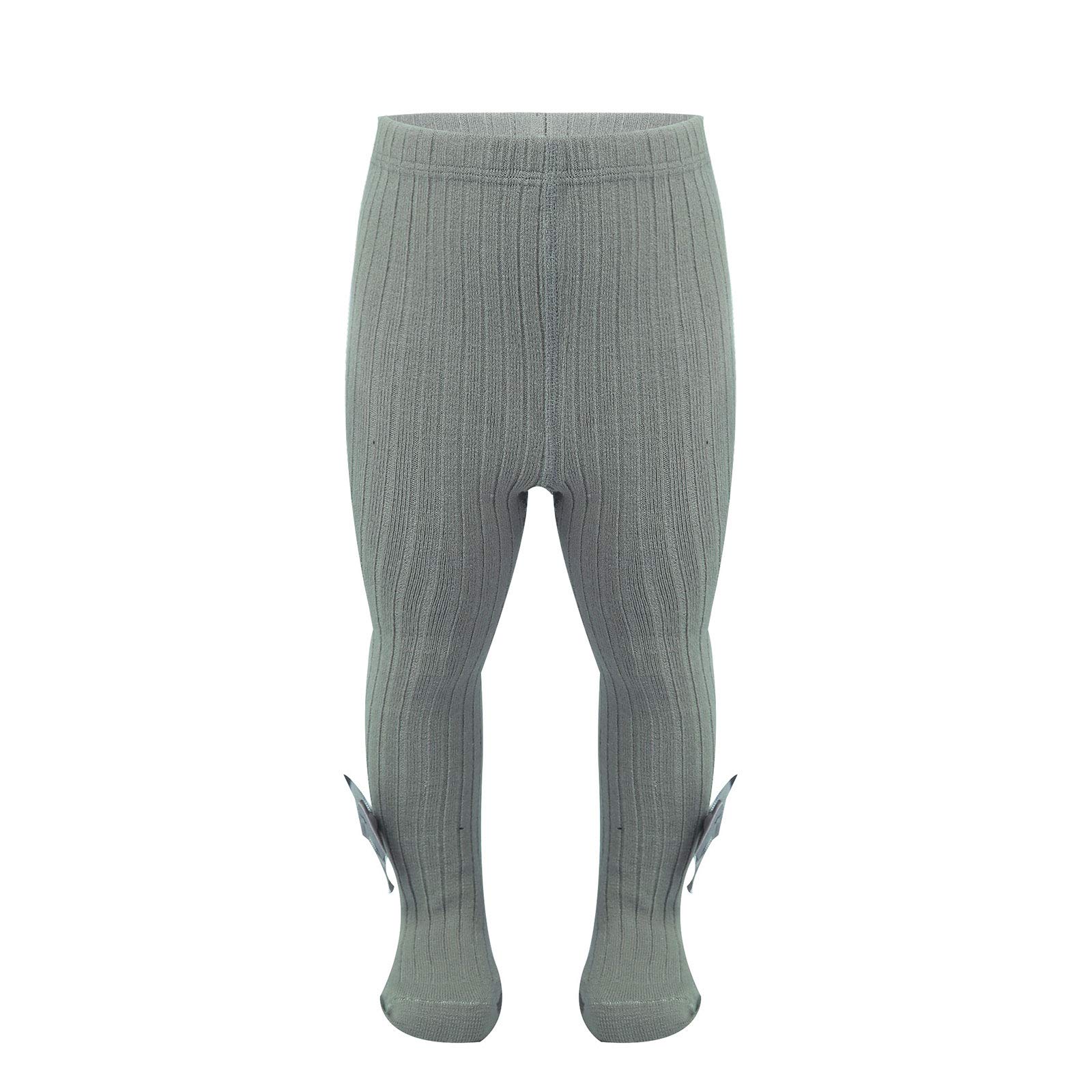 Yeahdor Toddler Baby Girls and Boys Tights Knit Cotton Pantyhose Dance Leggings Footed Stocking Pants Grey 3-4