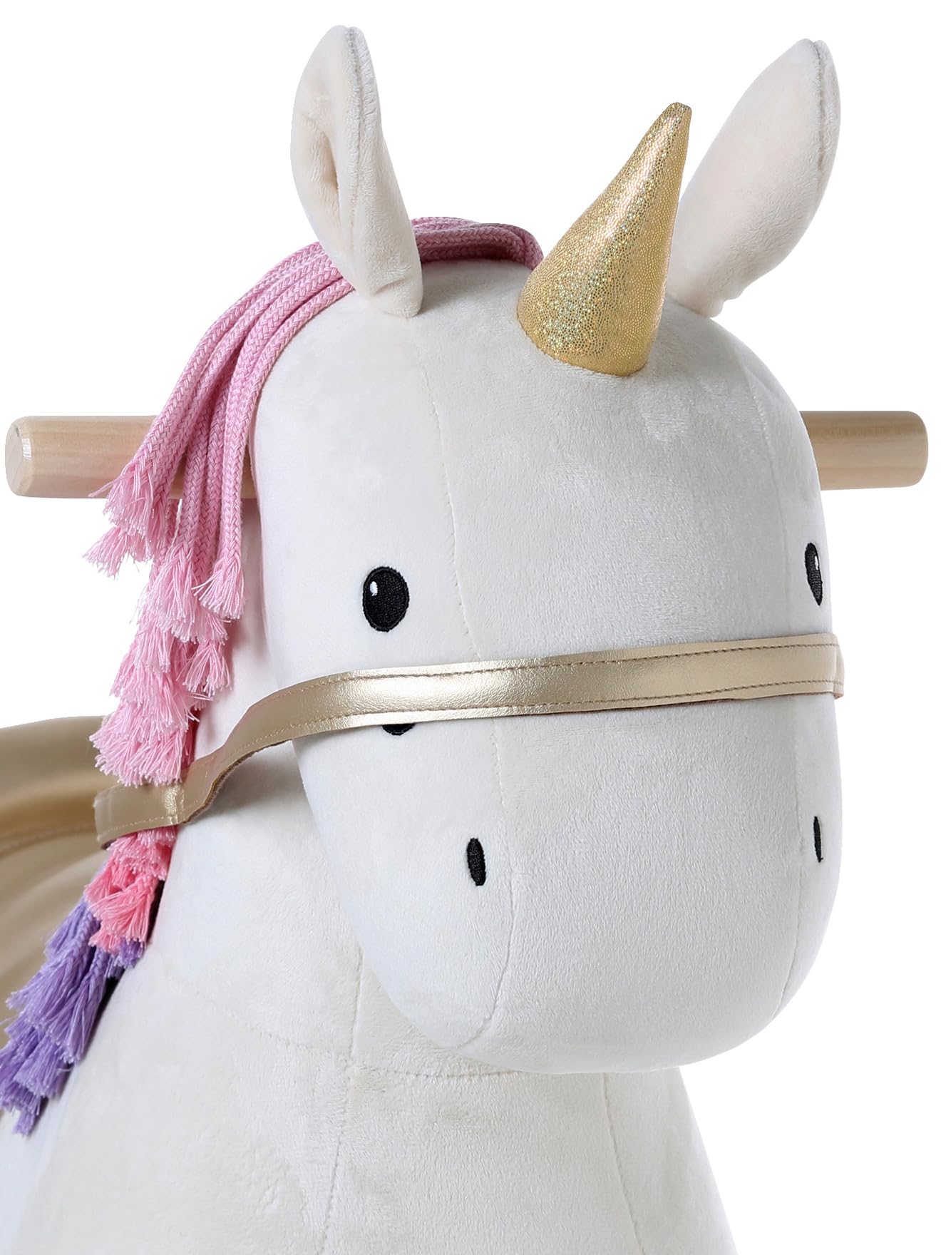 VERTBAUDET Jouet Enfant Cheval à roulettes Bois FSC Grande Licorne TU