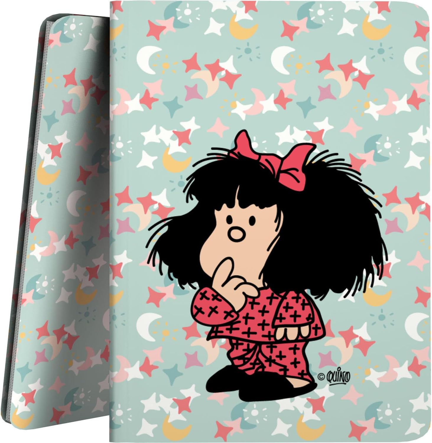 Grafoplas School Folder with Clear Sleeves A4 Mafalda Pyjamas Flexible Cover 30 Polypropylene Inserts Perfect for Organizing Your School Supplies