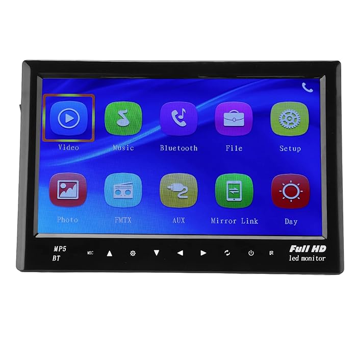 Buy Qiilu Backup Camera Monitor, 7in TFT Backup Rear View Monitor AV 2