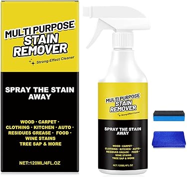 Power Spray,Multi-Purpose Stain Remover, A Powerful Cleaner,Quick Cleaning for Kitchens, Floors, Toilets, and Cars 120ml