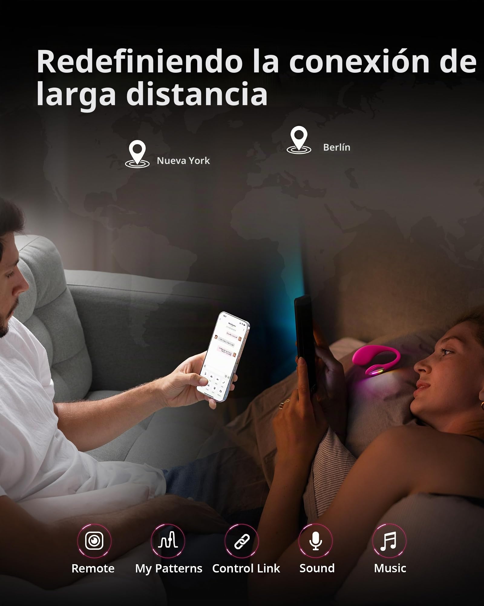 Ultimate Bundle Vibrador Punto G & Wand: LOVENSE Lush 4 Portátil + LOVENSE Domi 2 Masajeador, Juguetes Sexuales Mujeres y Parejas, Control App