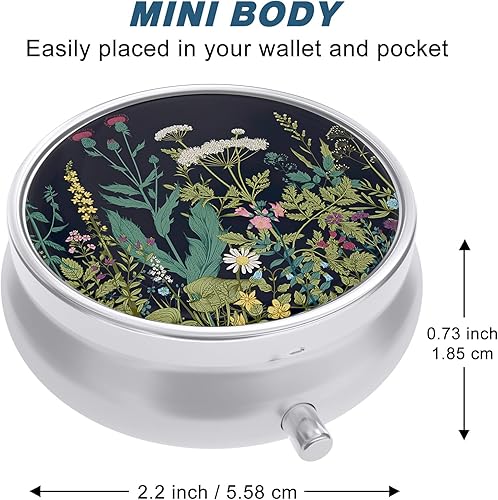 Miniatura 2 de Pastillero, bonito pastillero de viaje para bolso, soporte pequeño a prueba de humedad, dispensador portátil de bolsillo organizador de medicamentos