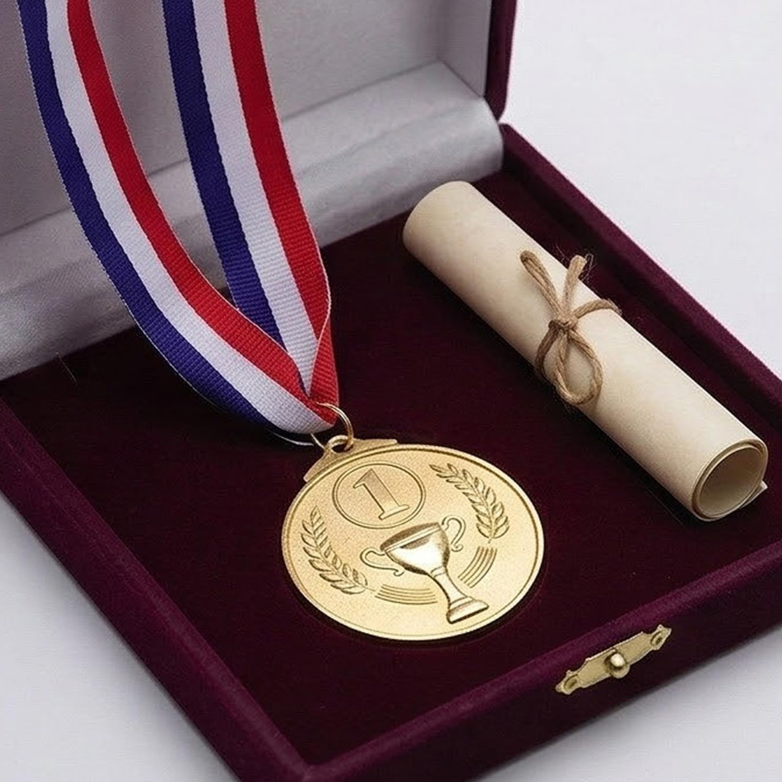 WOONEKY 16 premios de aleación para el Día del Deporte: medallas de Metal con Cinta para el Cuello para Fiestas, Baloncesto, fútbol, ​​Carreras y fútbol.