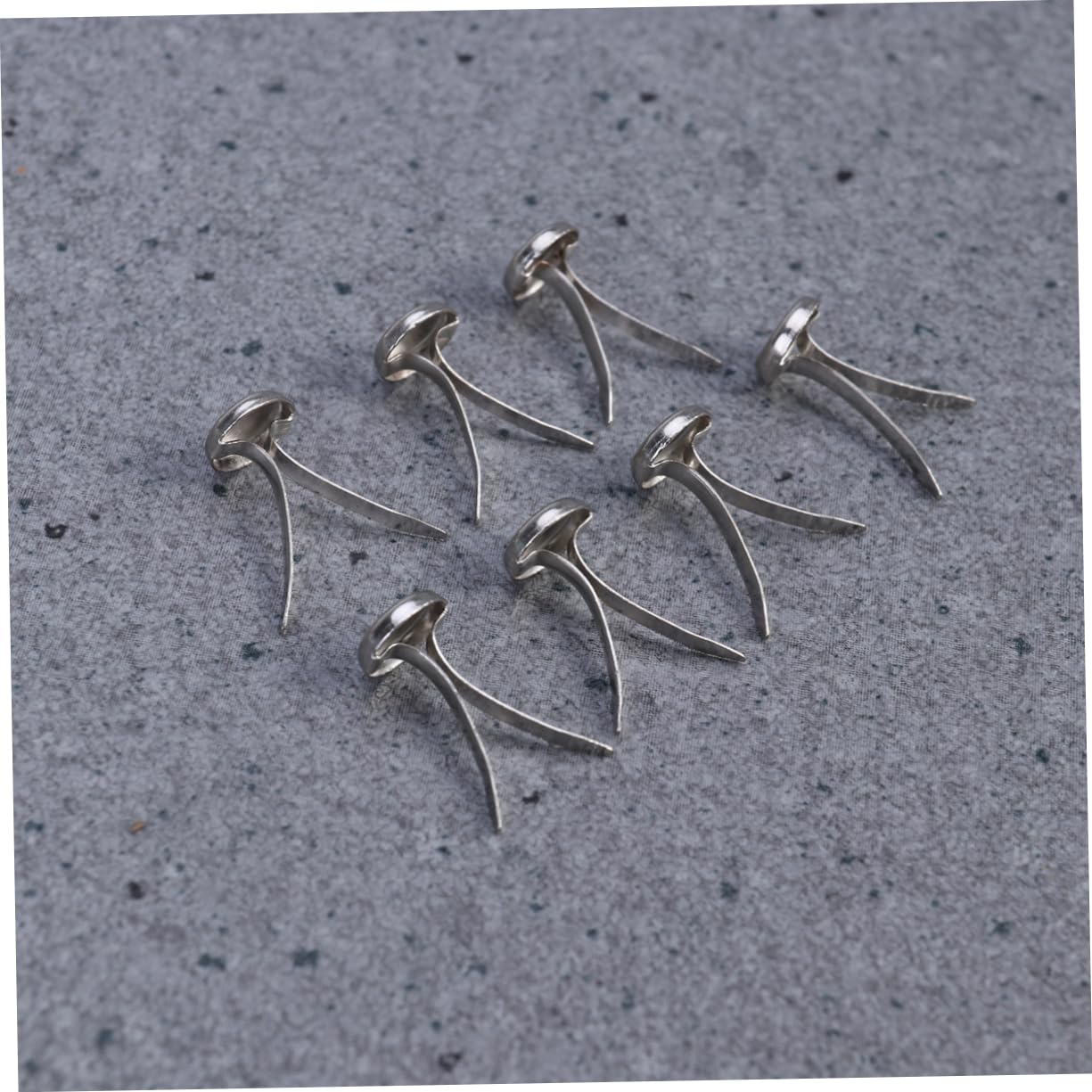 IWOWHERO 200Pcs Metal Brads Fasteners Silver Round Paper Fasteners with Portable Storage Box for Crafts DIY Projects Scrapbooking and Photo Display