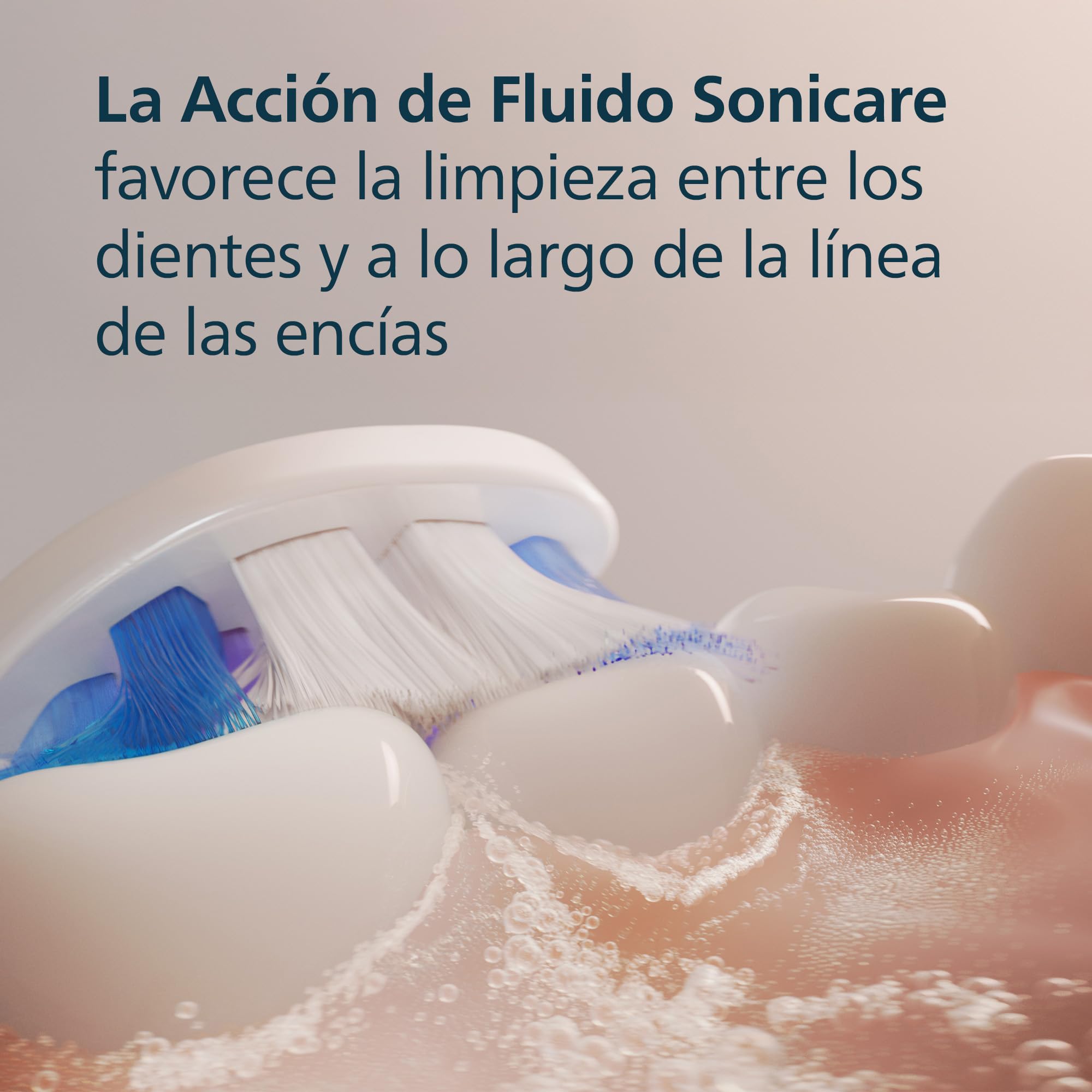Philips Sonicare S2 Sensitive, cabezales de cepillo dental de repuesto originales, blanco, paquete de 6, HX6056/87