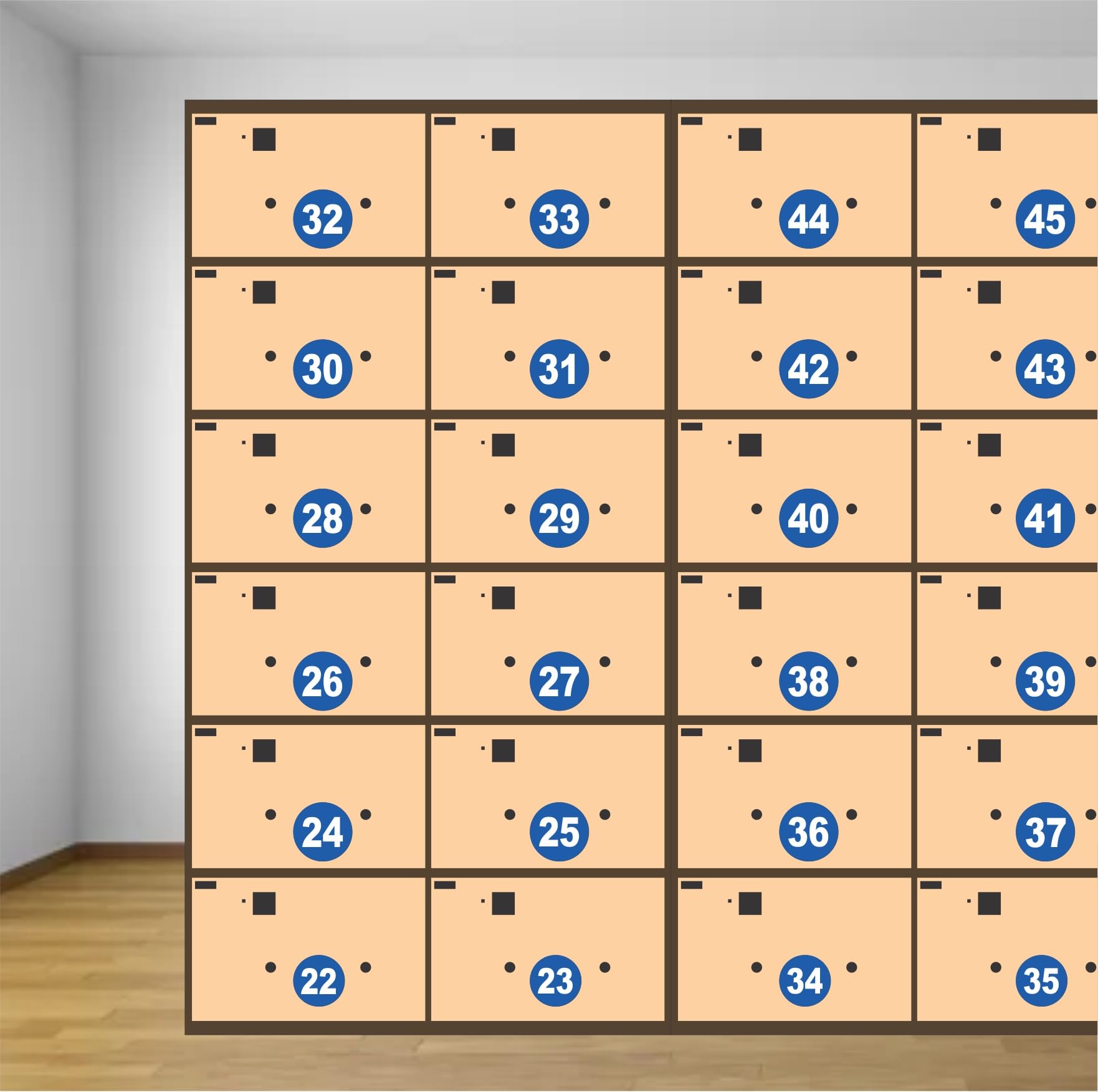 Numbers Stickers, 1 to 100, Set of 100, Vinyl, 2 inch Round Self