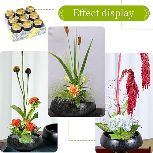 Miniatura 4 de ZUDKSUY Arreglo floral de rana Arreglo floral Suministros Arreglo floral Pin Holder Jianshan Cobre Pin Arreglo floral