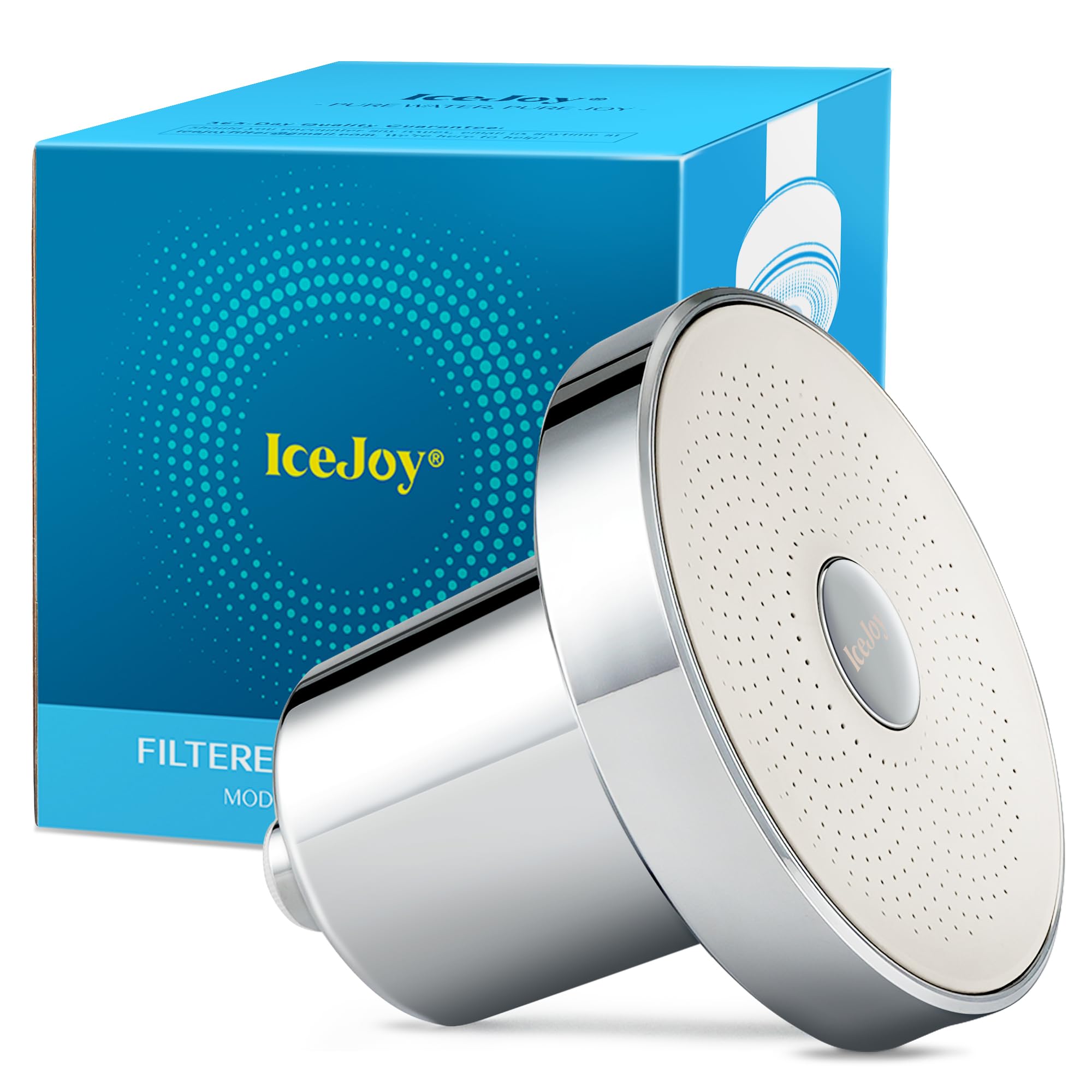 IceJoy Cabezal de ducha filtrado: filtro de ducha científicamente evaluado, de alta eficiencia para mejorar la salud del cabello y la piel, minimizar la pérdida de cabello, preservar el cabello