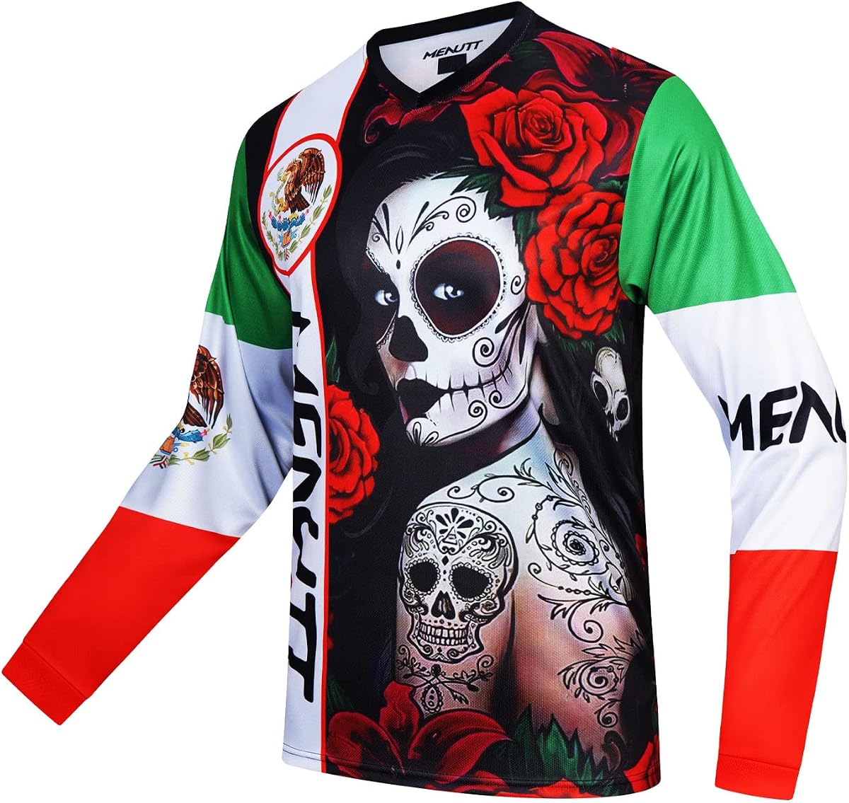 Men's Mountain Bike Jersey Long Sleeve MTB Off-Road Mexico Jersey Downhill&Motocross Shirts