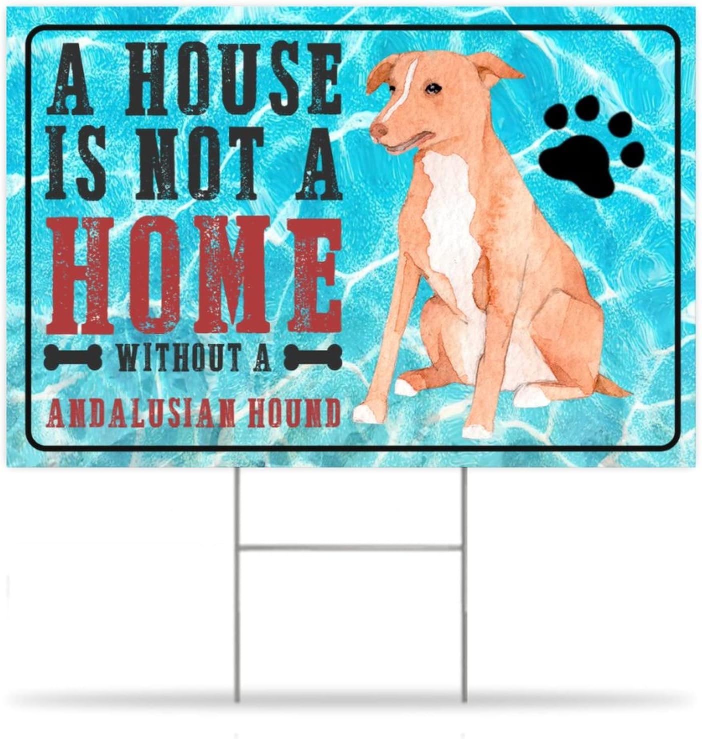 Dog Plastic Garden Lawn Signs A House Is Not A Home Without A Australian Cattle Corrugated Yard Sign with Stake Dog Lover Garden Party Decorations Front Yard Sign 18x24in Double Sided Yard Signs