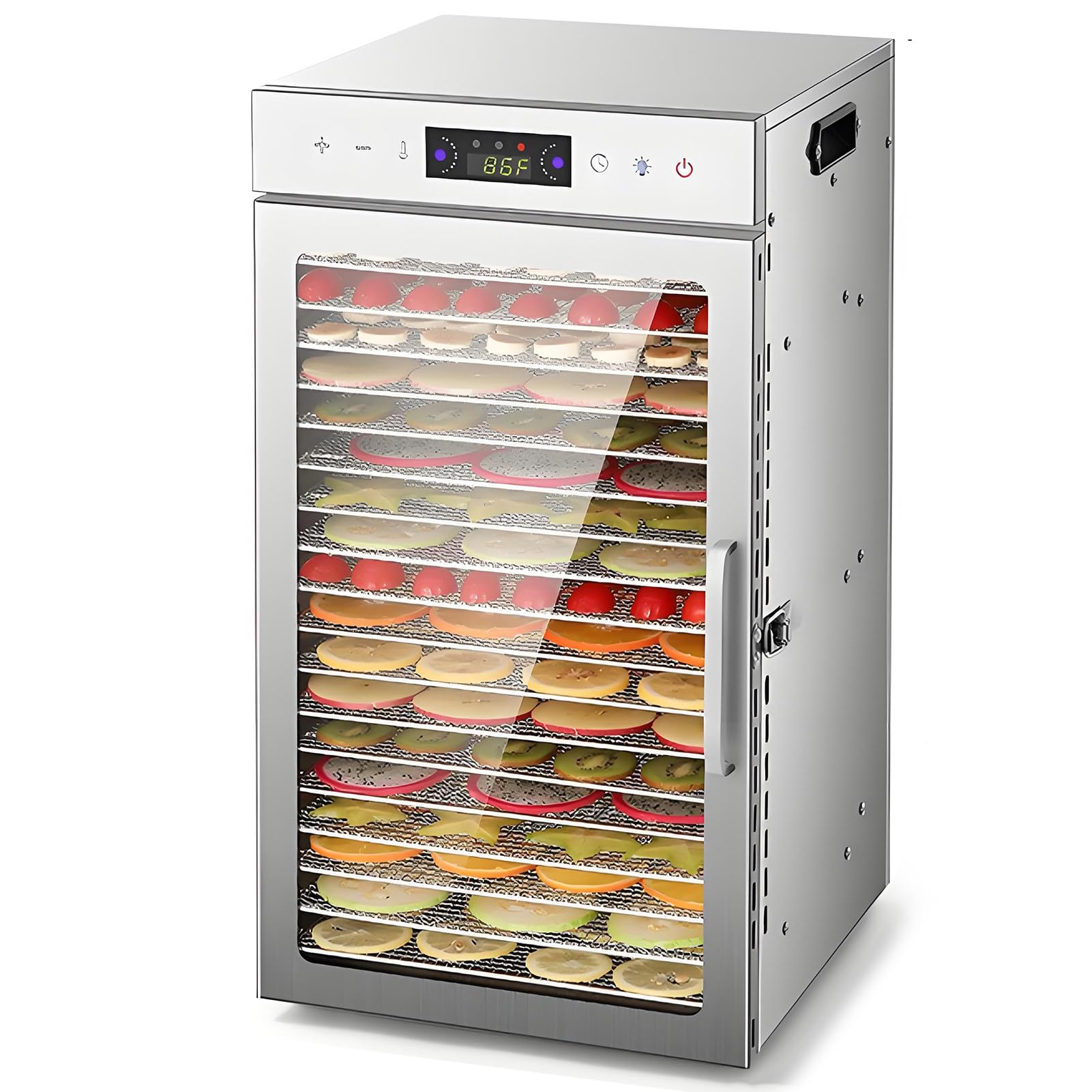 Dried Meat Dehydrator,Commercial Dryer Machine,Electric Dehydrator 18tiers