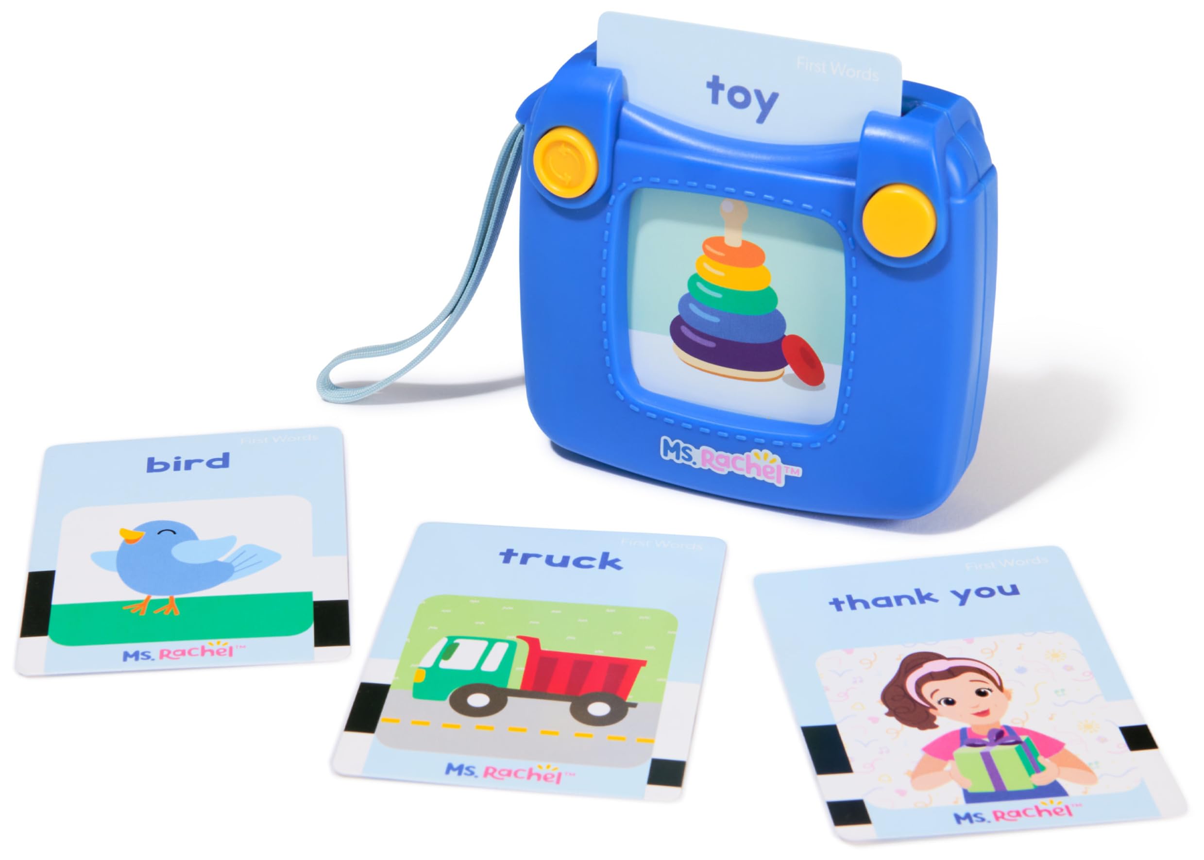 Ms. Rachel Official First Words Talking Flash Cards with Electronic Reader, 100 Words, Educational Toys & Toddler Toys for Girls & Boys Ages 1-2+