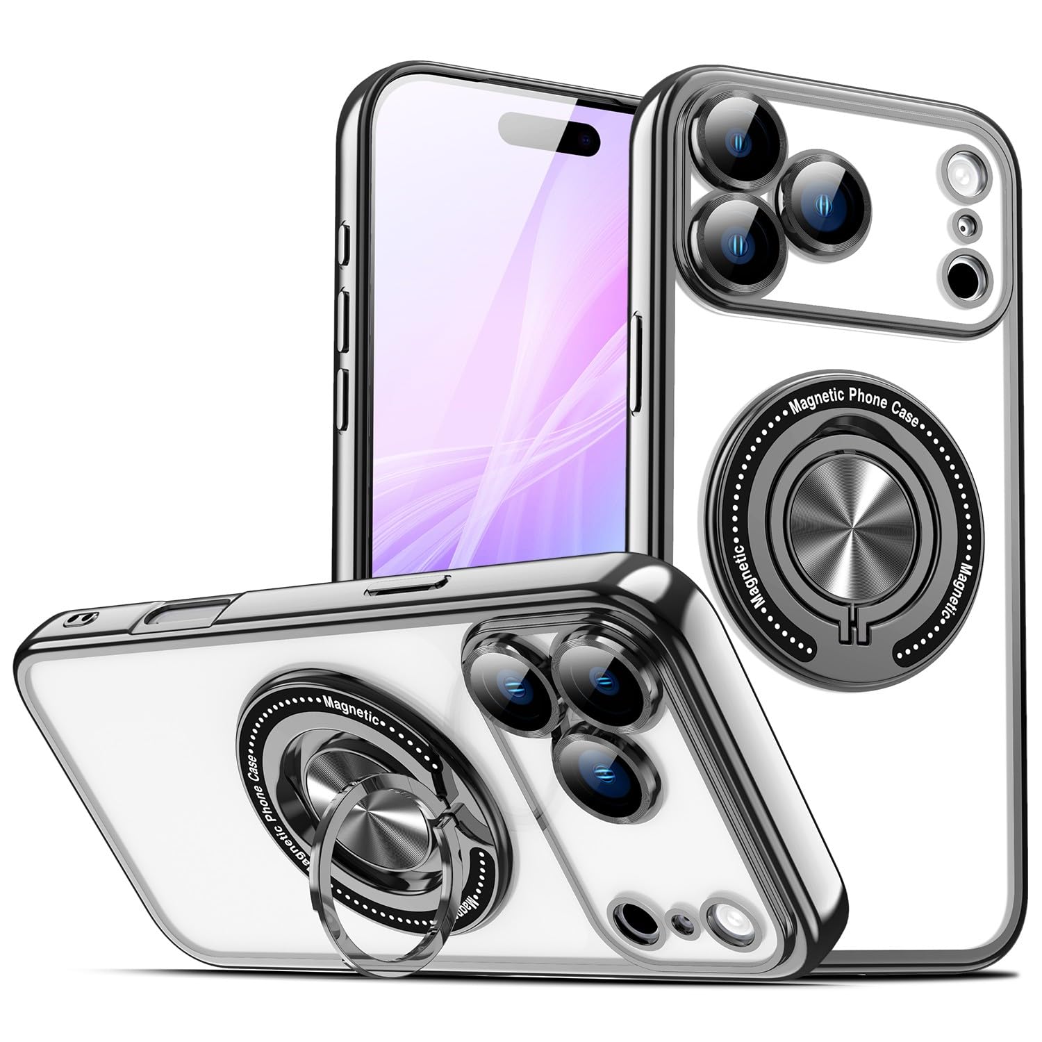 Coque iPhone 16 Pro noir silicone rigide résistant pour éviter les rayures - 8