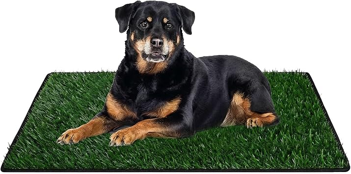 51.1x31.8In Dog Grass Pad, Super Permeability Artificial Grass Pee, Large Fake Grass Potty Training Mat with Drainage Holes, Easy Clean Dog Potty Turf for Indoor Outdoor Balcony Patio