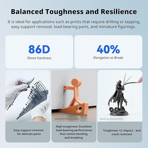 Miniatura 3 de ANYCUBIC Resina 3.0 lavable al agua, resina de impresora 3D, alta dureza y alta precisión, fácil de posprocesar, bajo olor, amplia compatibilidad