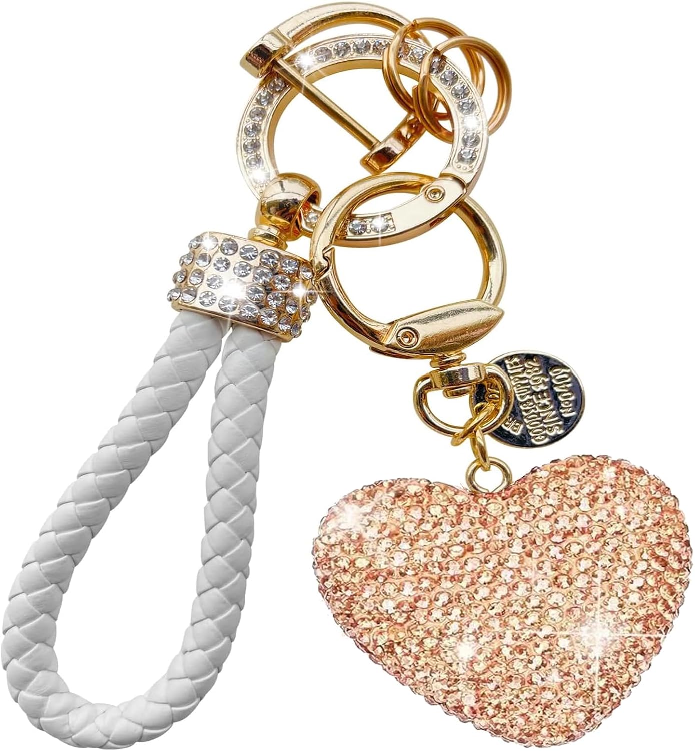 TrustBlai Heart Keychain, Crystal Keychain for Car Keys, Cute Keychain ...