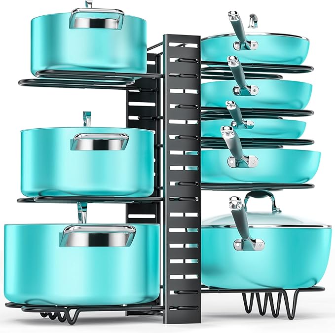 Pan Organizer Rack for Pot and Pan Organizer for with