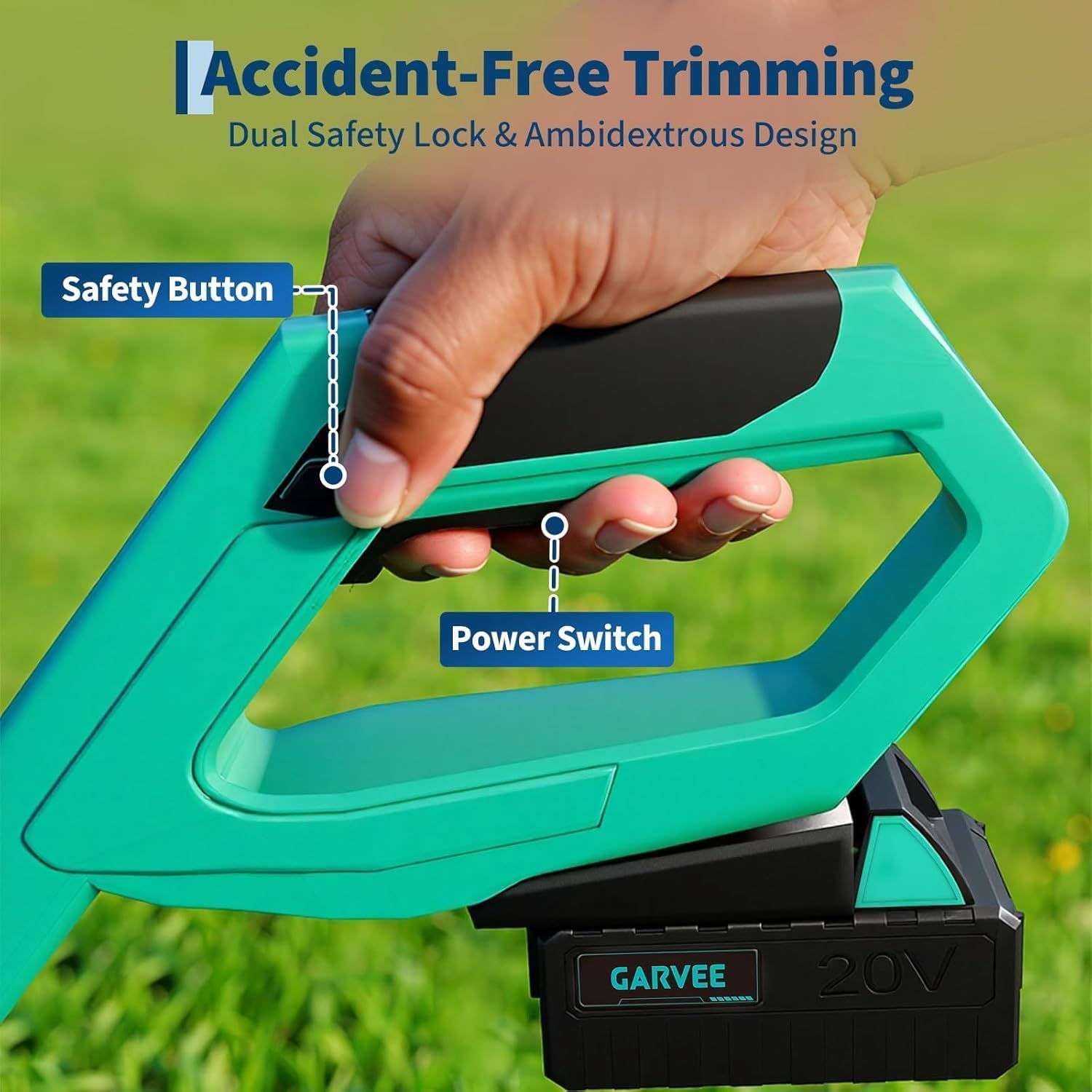 20V 9" Cordless Lawn Edger, Brushless Electric Lawn Edger with 4.0Ah Battery & Charger, 3 Adjustable Cutting Depths & Ergonomic Handle, Lightweight Lawn Edging Tool for Sidewalk, Driveway & Garden