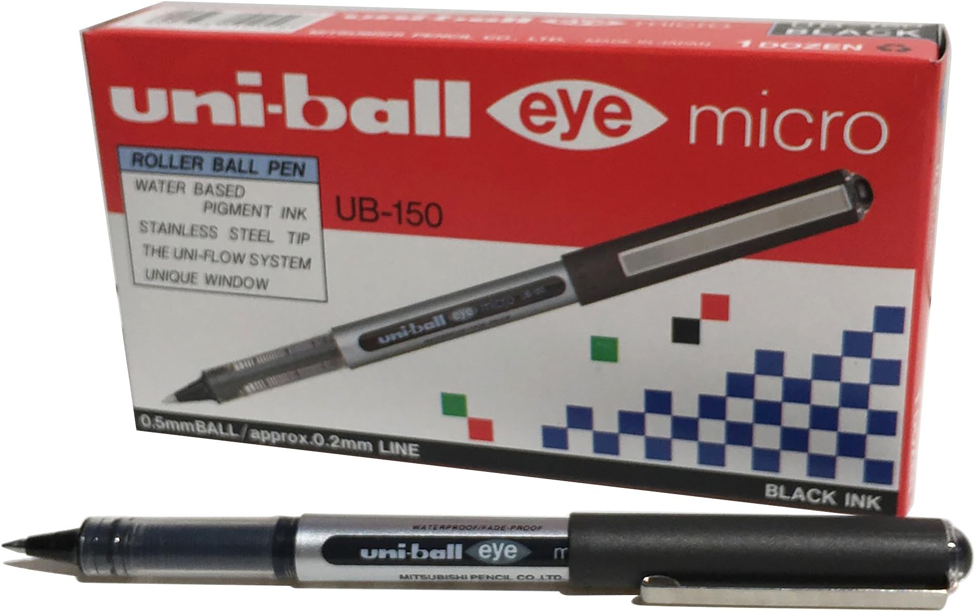 UNIBALL MICRO EYE 0.2MM BLACK UB150