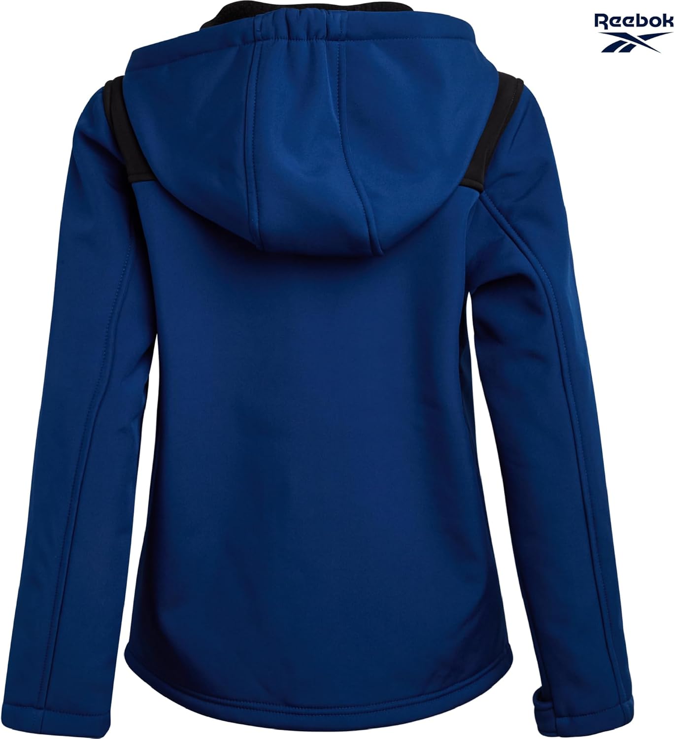 Reebok Boys Softshell Jacket - Soft Cozy Brushed Sherpa Fleece Lined Softshell Winter Coat Hooded Windbreaker Jacket for Boys