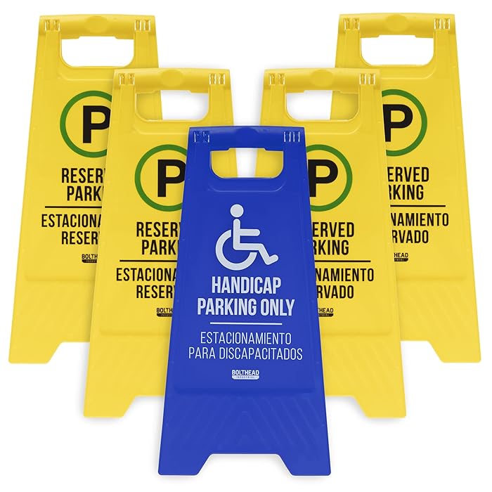 Buy Restricted Parking Signs 4 Reserved Parking and 1 Handicap