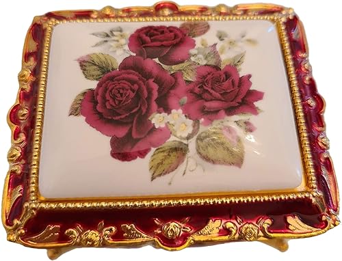 Miniatura 3 de Splendid Music Box Wine Floral Musical Jewelry Box Playing Waltz of The Flowers