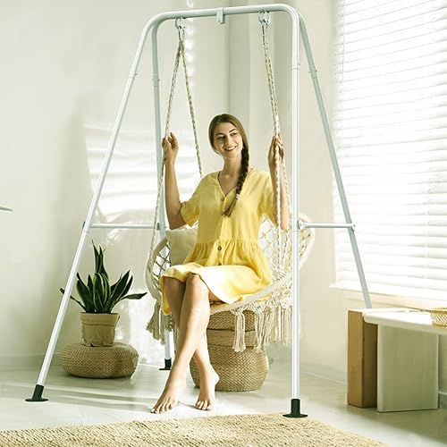 Miniatura 3 de G TALECO GEAR Soporte para silla de hamaca, soporte de hamaca de acero resistente, soporte de columpio multiusos para interiores y exteriores, silla