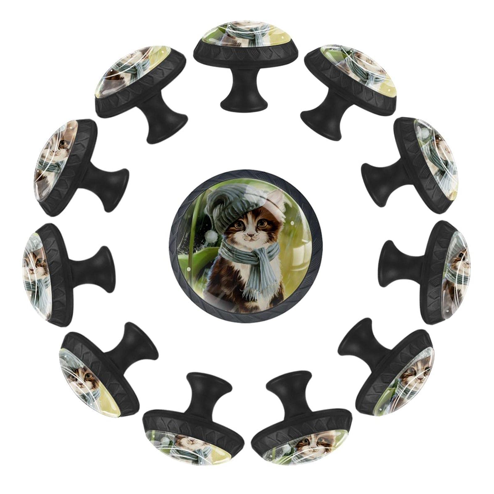 Bouton de tiroir chat 35mm idéal pour décorer une chambre d'enfant